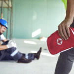 man injured on the job